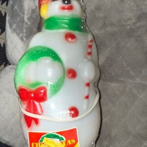 Vintage Empire Snowman  Blow mold Light Decor